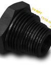 1/2-28 to 3/4-16, 13/16-16, 3/4NPT Automotive Threaded Oil Filter .578 x 28 RH Solvent Trap Adapter Triple Thread