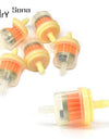 10pcs Universal Inline GasFuel Filter 6MM7MM 14\" Lawn Mower Small Engine Motorcycle Scooter Gasoline Filter Clear Inline Gas