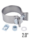 WoWAutoPart 2" Stainless Steel Narrow Band Exhaust Seal Clamp