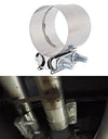 WoWAutoPart Lap Joint Exhaust Band Clamp Exhaust Repair Preformed 304 Stainless Steel