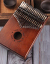 17 Keys Bull Kalimba Thumb Piano Mahogany Body Musical Instrument best quality and price