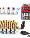 20 Pcs Volk RAYS Racing Formula Nut Set Wheel Lug Nut M12x1.5 or M12x1.25 L=45mm Black Red Gold Purple RS-LN001