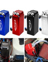 Universal Aluminum Square Shape Oil Catch Can Tank Reservoir Racing Engine Fuel Tanks Black Red Blue Silver RS-OCC018