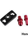 New Style Aluminum 1PC Black Red Turbo Fuel Rail Delivery Regulator Adapter For Nissan/Toyota RS3-FRG012