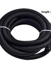 WoWAutoPart 9.84 ft AN6 Stainless Steel Braided Fuel Hose Line Kit