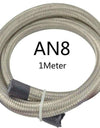 WoWAutoPart 3.28 ft Stainless Steel Double Braided Hose Line