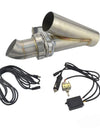 WoWAutoPart 2 Inch Dual Electric Exhaust Cutout System With Manual Switch