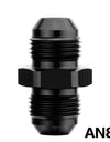 WoWAutoPart Straight AN Male To AN Male Coupler Flare Union Adapter Black