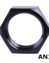 WoWAutoPart AN3-AN16 Bulkhead Nut Seal Locking Fitting Adapter Black