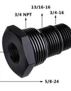 WoWAutoPart Oil Filter Threaded Adapter 1/2-28 or 5/8-24 to 3/4-16 13/16-16 3/4 NPT