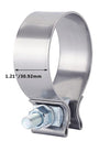 WoWAutoPart 2.5" Stainless Steel Narrow Band Exhaust Seal Clamp