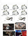 WoWAutoPart 4 Inch Stainless Steel Headers Manual Y Pipe Electric Exhaust Cutout Kit