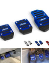 3 Pcs/set Universal Aluminum Manual Series Automatic Non-Slip Car Pedal Cover Set Kit RS-ENL018