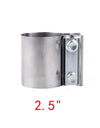 Preformed Stainless Steel 2.25"/2.5"3.0" Exhaust OD pipe Clamp Butt Joint Exhaust Sleeve Clamp Band Muffler  RS-CR1013