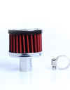 Universal Red High Flow Racing Small Air Filter Motorcycle Turbo Cold Air Intake Filter with Logo Car Accessories RS-OFI01