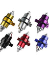 Universal 58MM Aluminum Fuel Filter With 2pcs AN6/AN8/AN10 Adaptor Fittings With 100micron Steel Element RS-FP003