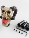 Fashion Design Universal skull  Gear Shift Knob Rider Lifelike Skull Head lever Stick Gear Knob Hot Selling LS-SFN045