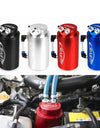 Universal Round Aluminum Oil Catch Can Tank Reservoir Racing Engine Fuel Tanks Black Red Blue Silver RS-OCC019