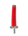 Katana Samurai Sword 205mm Aluminum Black/Red Gear Shift Knob with Woven Handle RS-SFN026-205mm