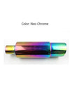 Neo Chrome Hi Power Universal 304 Stainless Steel Gold Exhaust Pipe Racing Muffler Tip Car Exhaust Pipe CR1002