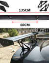 Universal 135cm Lightweight Aluminum Car Spoiler Wing Small Model GT Carbon Fiber Without Perforation Tail Decoration RS-LTB006
