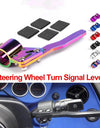 Aluminium Car Styling Adjustment Steering Wheel Turn Rod Extension Turn Signal Lever Position Up Kit Car Accessories RS-STW013