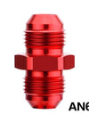 WoWAutoPart Straight AN Male To AN Male Coupler Flare Union Adapter Red