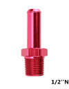 WoWAutoPart NPT Male Straight To Hose Barb Nipple Fittings Red