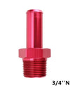 WoWAutoPart NPT Male Straight To Hose Barb Nipple Fittings Red