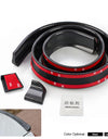 Universal Performance 4.5CM Width Carbon Fiber Ducktail Rear Spoiler Wing Rubber Protector Easy Install RS-LKT005