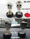Halloween Gift Skull Head Tire spring Skulls with a cigarette butt car free fixed sticker Shake Head When Driving RS3-SFN047
