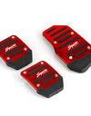 Car Auto Aluminium Alloy Manual Transmission Non-slip Vehicle Accelerator Brake Foot Pedal Cover Pad 3pcs/set RS-ENL018