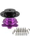 Universal 6 Hole Car Racing Steering Wheel Quick Release Hub Adapter Snap Off Boss RS-QR001