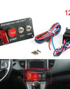 12V Car Ignition Switch Engine Start Push Button 2 Toggle Racing Panel RS-BOV005