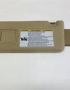 TOYOTA Left (Driver Side) / Beige 2005-2010 Toyota Tacoma Sun Visor New Updated Design With Mirror and Extender Genuine OEM New